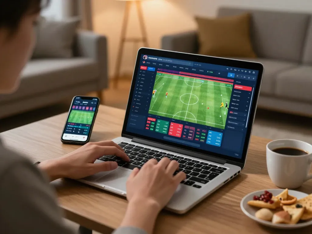 Engaging betting interface on a reliable trang cá cược bóng đá uy tín showing football odds and gameplay