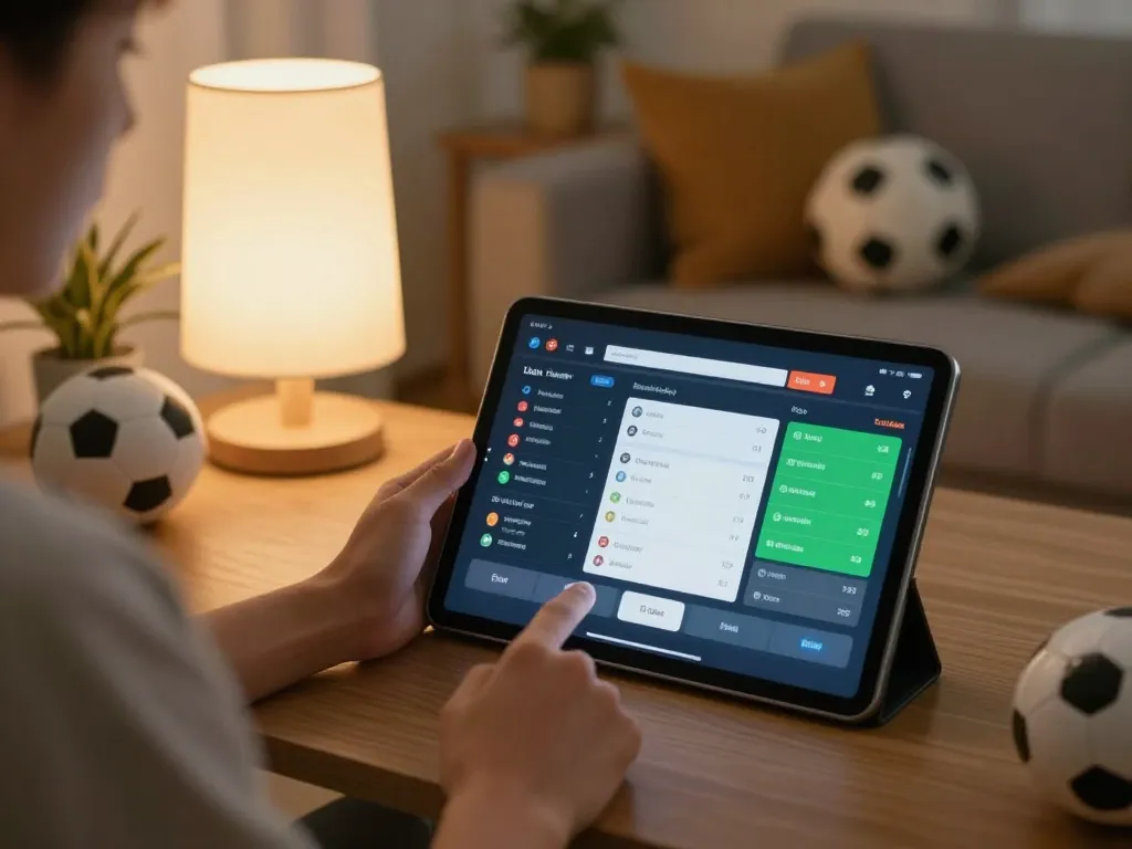 Engaging with live betting apps on keonhacai from a cozy home environment.