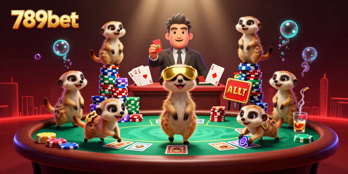 Chơi game tại 789bet với những chú meerkat tài ba trong sòng bài ấn tượng.