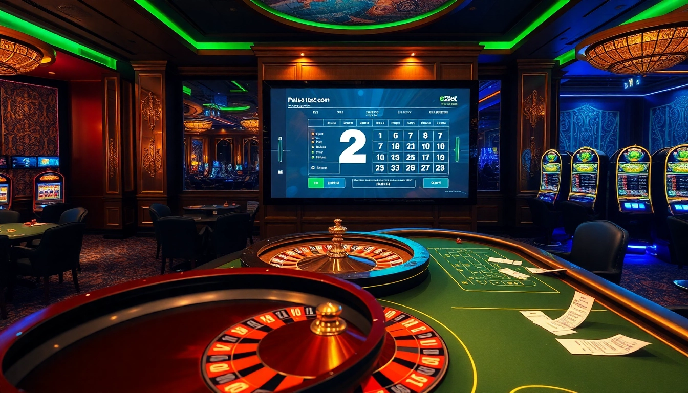 Experience the excitement of e2bet com with vibrant casino tables and thrilling gameplay.