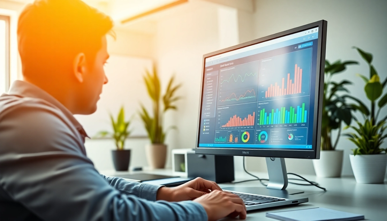 Analyze data enhancing SEO Rank effectiveness in a vibrant marketing workspace.