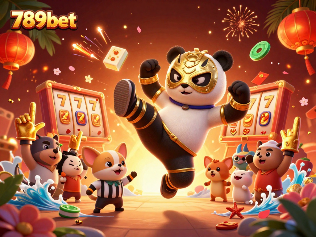 Experience the excitement of 789bet with a vibrant 3D casino illustration featuring dynamic gameplay elements.