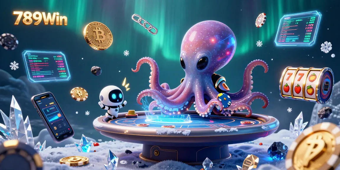 Engage with 789Win's captivating online casino in a vibrant alien-themed gaming universe featuring holographic poker dimensions.