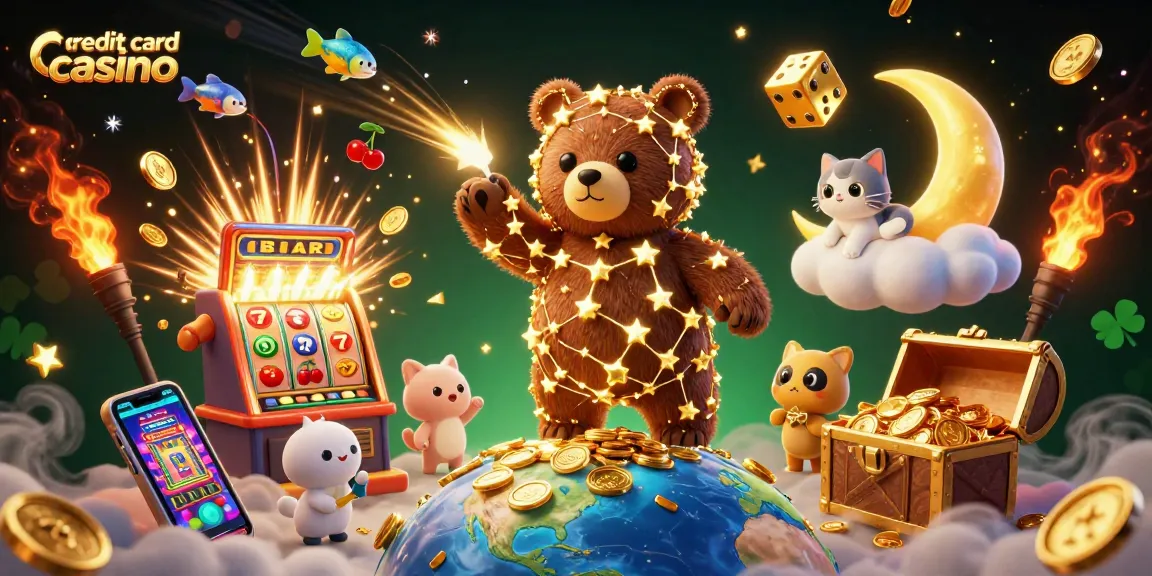 Experience the excitement of a credit card casino with vibrant characters and dynamic gaming elements