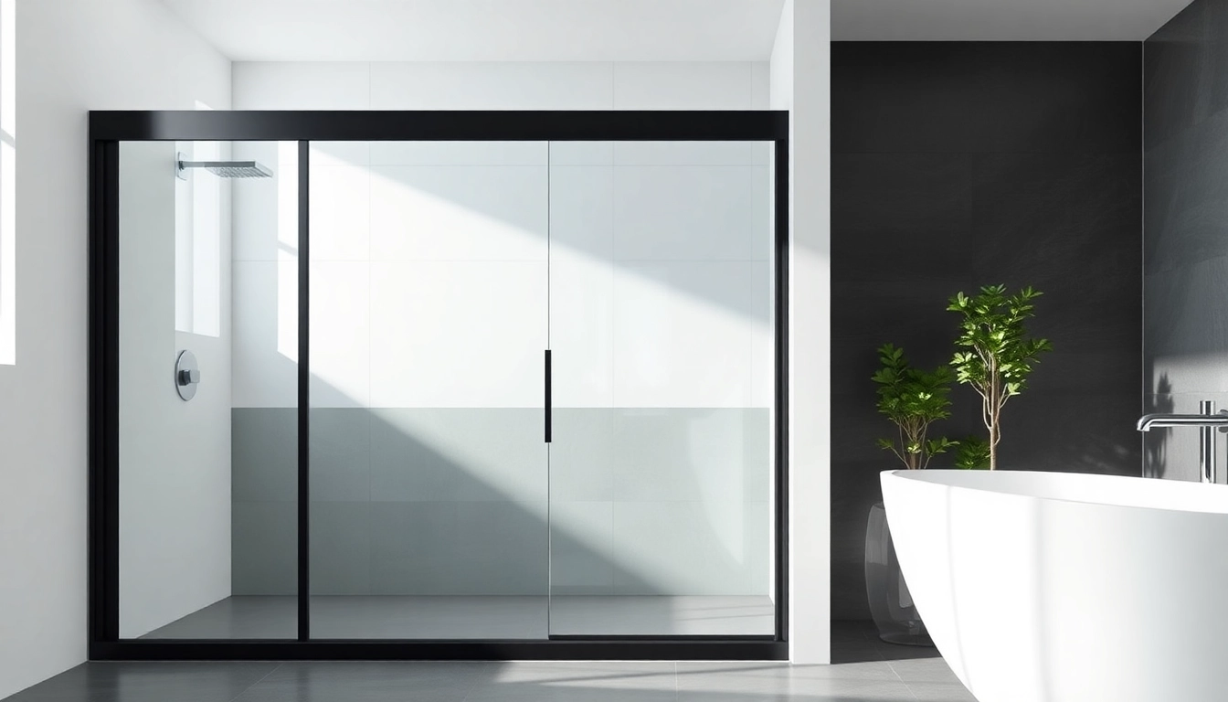 Enhance your space with stylish black frame shower doors that blend elegance and functionality.