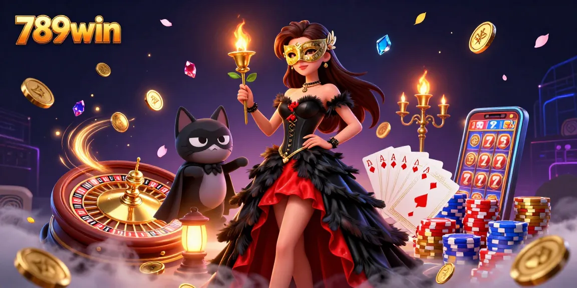 Experience the thrill of winning at 789win with a dazzling casino scene full of excitement and opportunity.