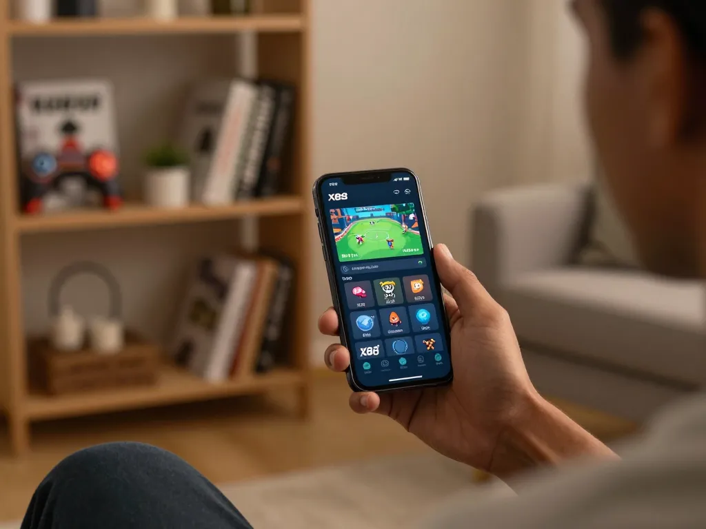 The X88 app showcased on a smartphone during a casual home gaming session, highlighting modern online betting features.