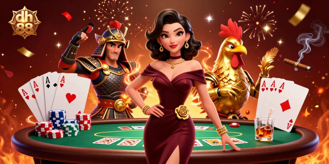 Experience thrilling gameplay with dh 88 at a vibrant poker table surrounded by excitement.