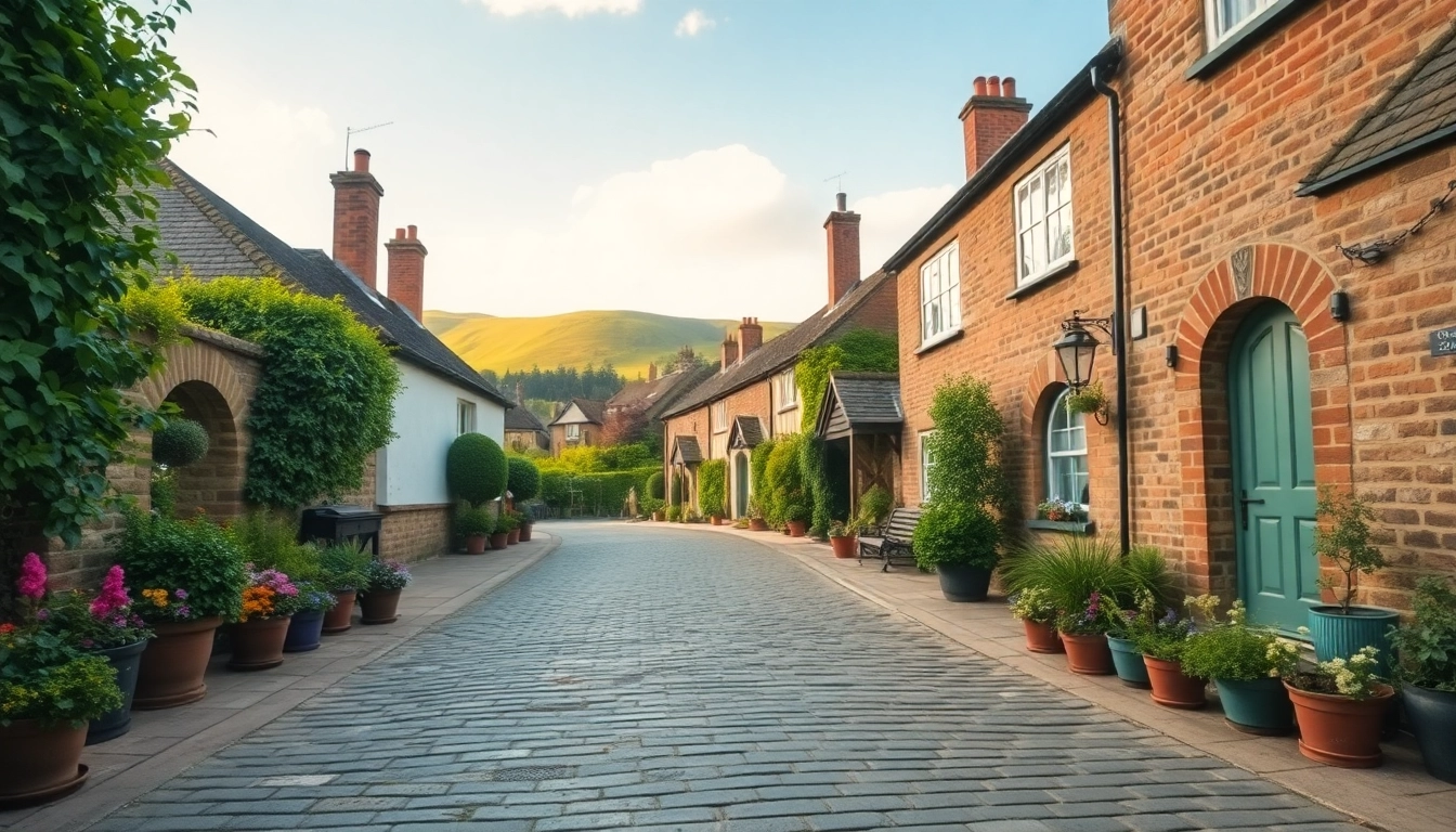 Discover the serene beauty of Claygate, featuring charming cottages and vibrant greenery.