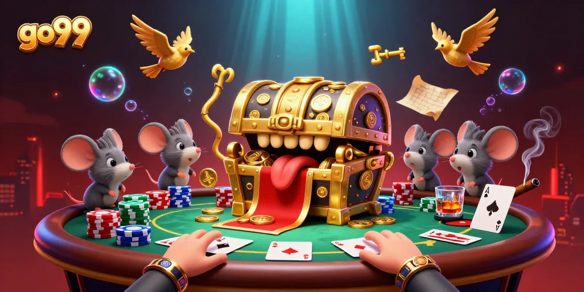 Engage with go99's thrilling casino experience, showcasing a vibrant poker scene filled with excitement.