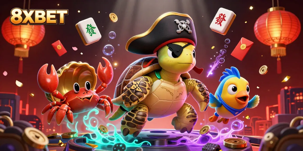 Engage in exhilarating gaming moments with 8XBET's lively illustration of fortune and fun.