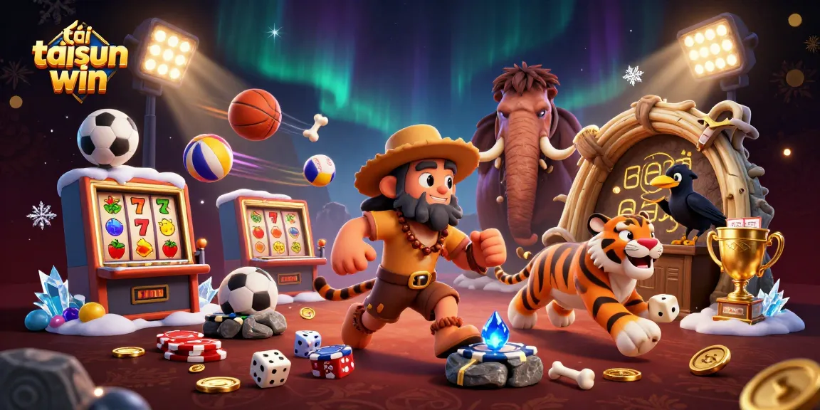 Bet on exciting games at tải sun win with a vibrant casino illustration packed with action!