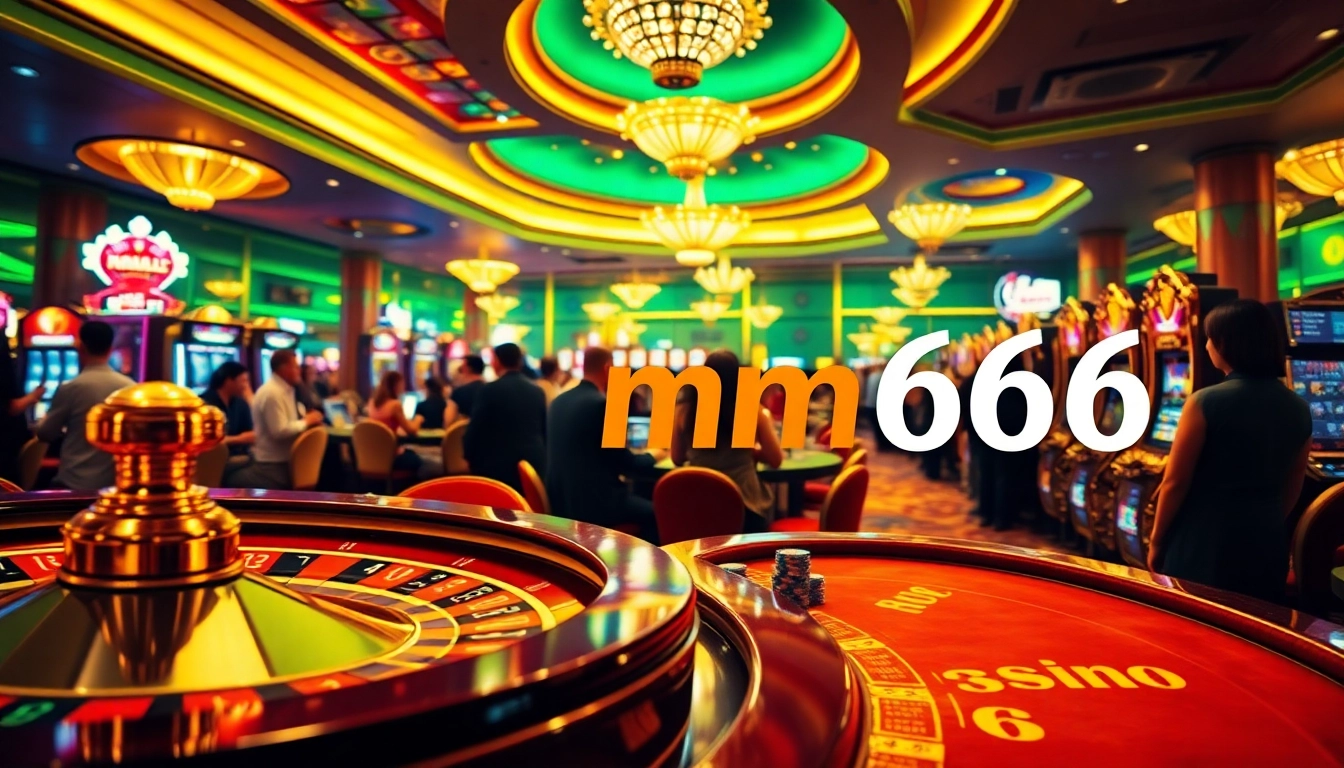 Play exciting table games in a luxurious casino atmosphere centered around mm66.