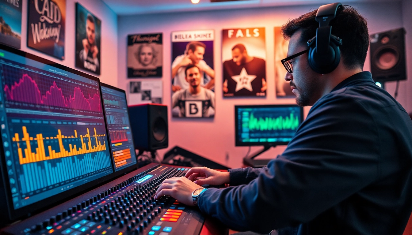 Enhance your music with expert online mastering services in a modern studio setup.