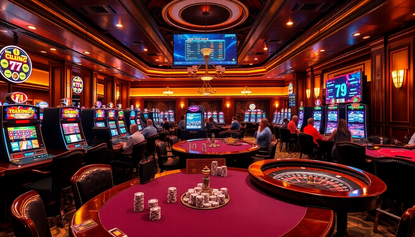 Experience thrilling moments at 79king with vibrant casino games and elegant decor.