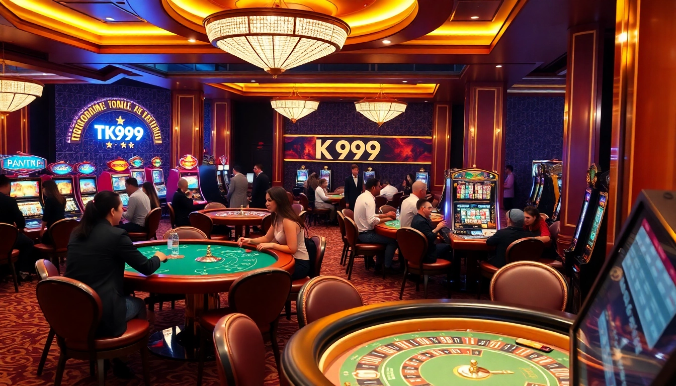Watch players enjoy exciting games at TK999 luxury casino with vibrant atmosphere and professional services.